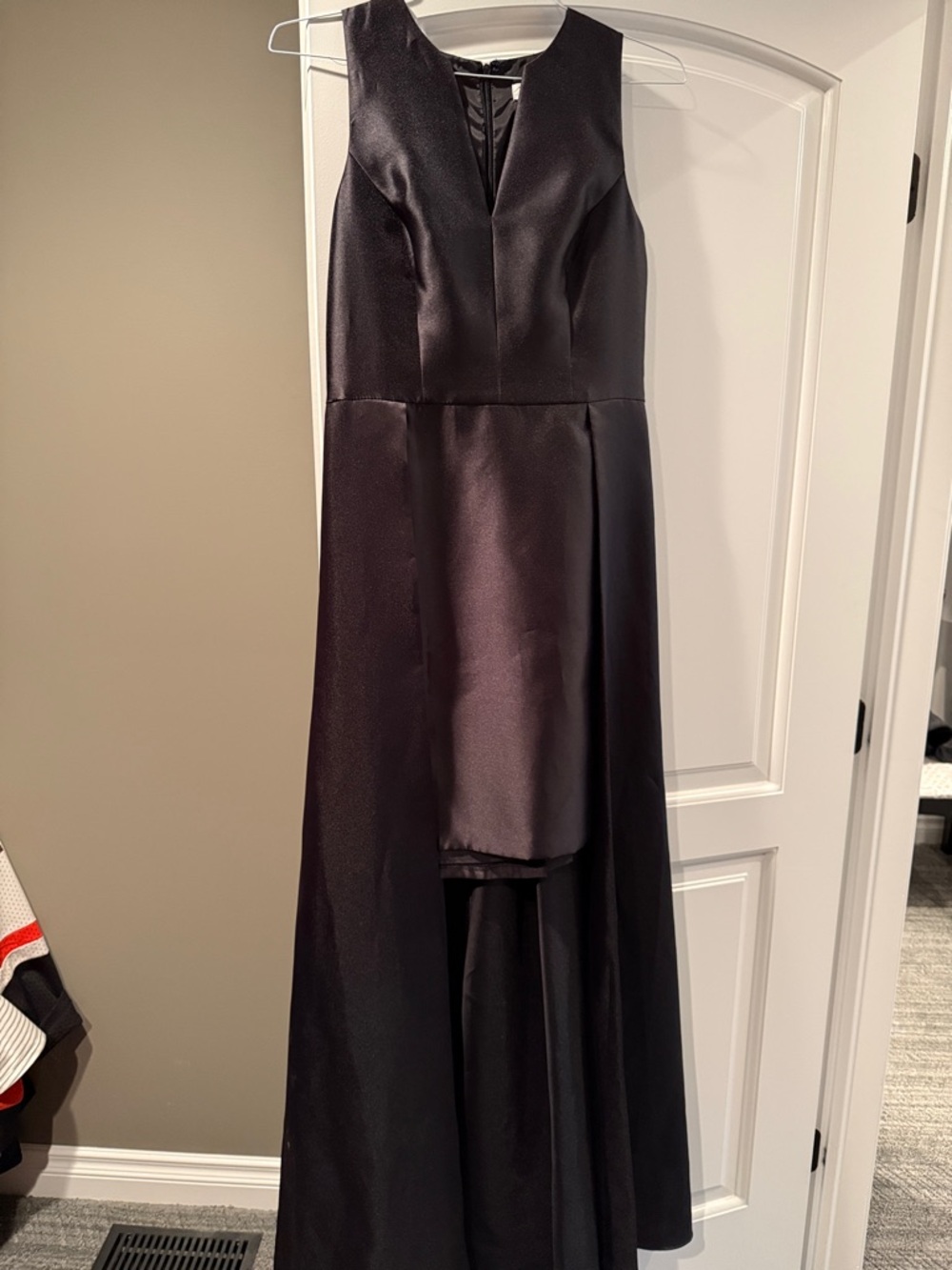 Calvin Klein Black High‑Low Mini Gown - Picture 4 of 6